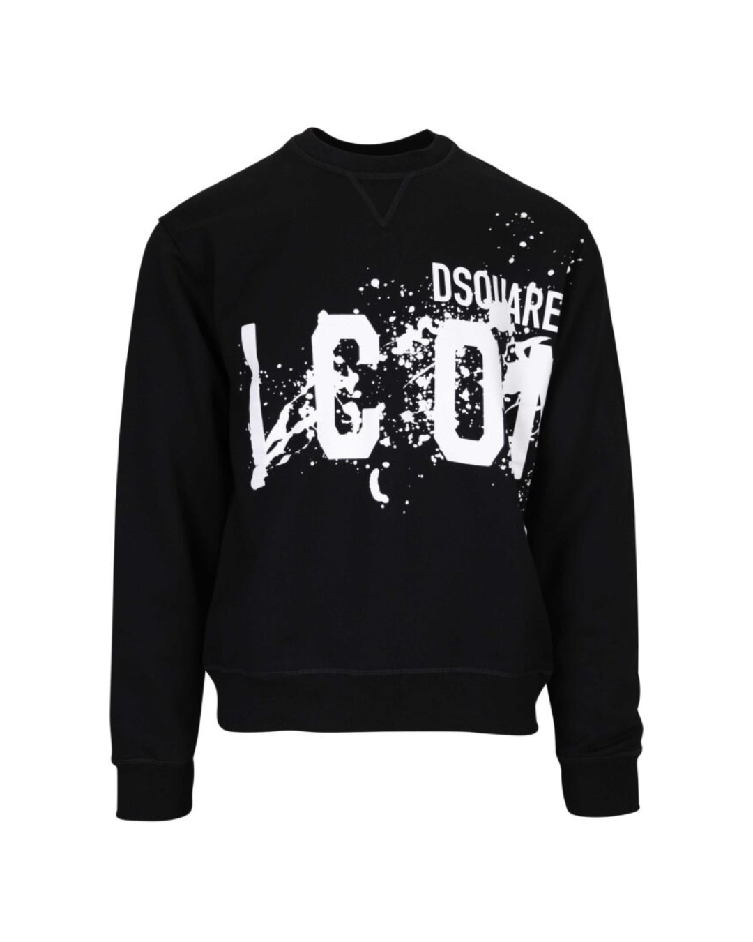 Sudadera negra gráfica DSQ icon