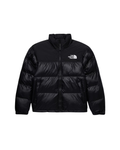 Puffer acolchado negro premium con capucha