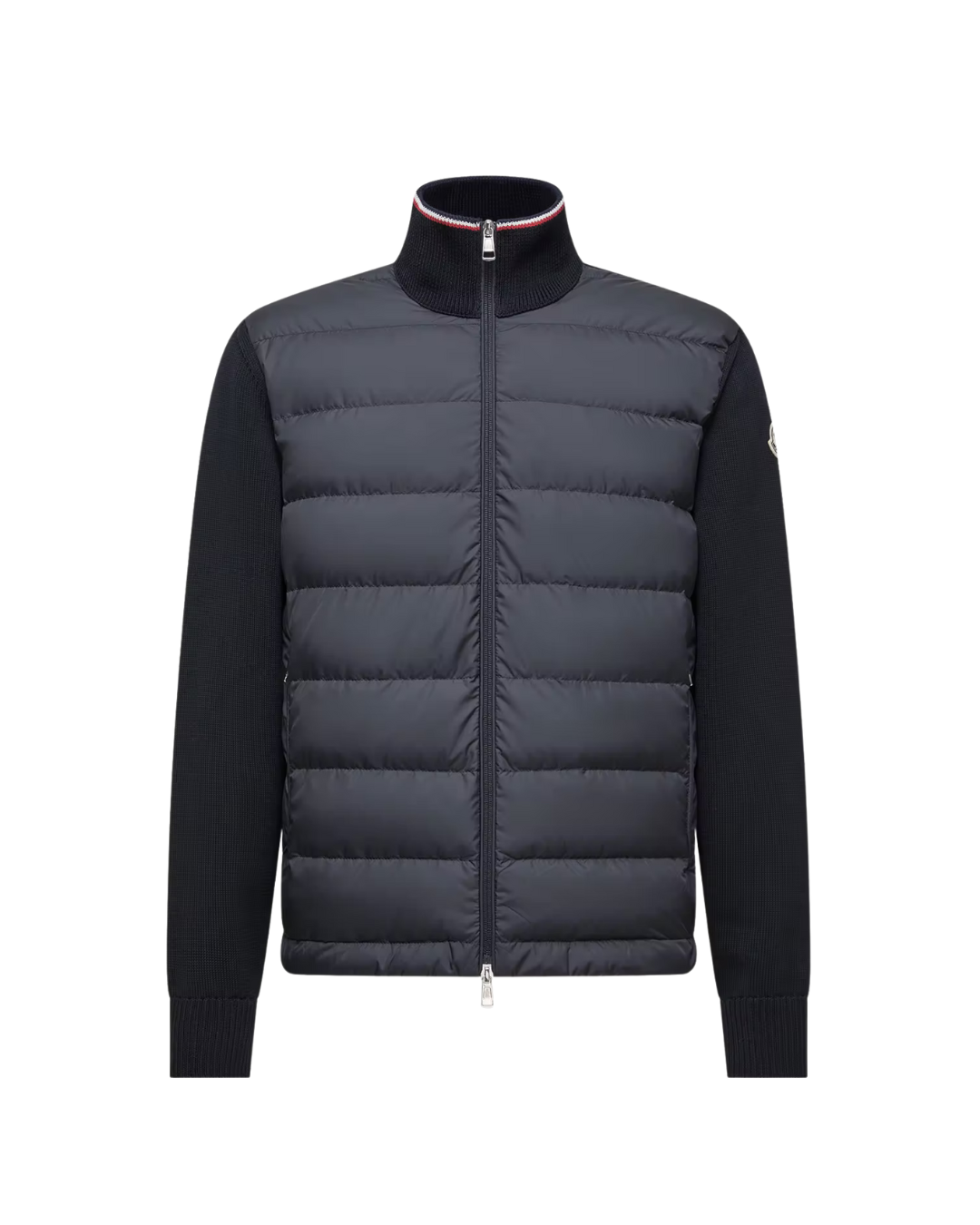 Chaqueta híbrida negra acolchada